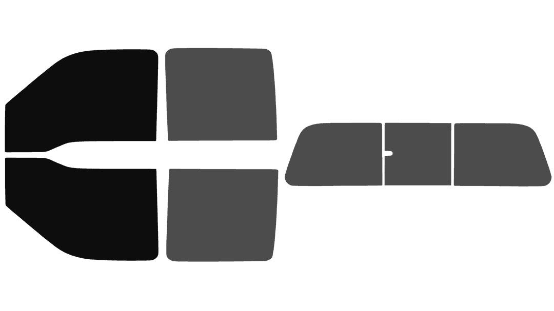 The Tint Effect Precut Window Tint Kit Compatible with Ford F-250 F-350 Super Duty Crew Cab Truck (2008-2016)(Full:: 5% Front / 30% Rear &amp; 3 piece Manual Slider Rear) Automotive Film