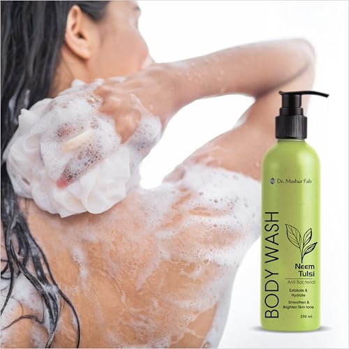 Image of MASHUR FAB Body Wash - Exfoliating & Hydrating Formula | Brightens Skin Tone | 250ml Multiple Fragrance (Pack Of 1 Body Wash + Vitamin C Serum + Perfume)