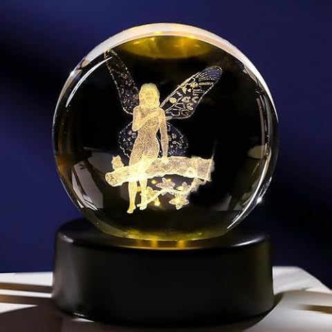 K9 Crystal Ball Fairy Figurine with LED Base Cover