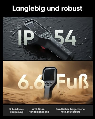 Wärmebildkamera HIKMICRO B01S SuperIR 256x192 IR-Auflösung, WiFi, 25Hz, 3,2 LCD Display mit einer Auflösung von 640x480 Bildpunkten Infrarotkamera, NETD<40mk, -20°C~550°C Thermokamera mit PC-Analyse