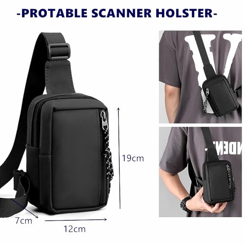 Scanner Holster for Zebra TC72 TC75 TC77, Portable Barcode Scanner Chest Harness,Rugged Carrying Pouch for TC70 TC73 TC78 TC52 TC53 TC58 Most Handheld Barcode Scanner