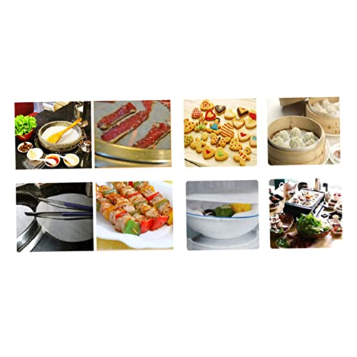 Ciieeo 50 Pezzi Carta da barbecue antiaderente oleata tappetino da forno riutilizzabile carta da forno antiaderente bistecchiera antiaderente pergamena anti-aderente bianca