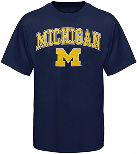 Universidad de Michigan Apparel Camiseta Sudadera con capucha y capucha Wolverines Ropa, azul, xx-large