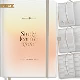 Lebenskompass® Studienplaner 2026/2027 A5 "Glow" – Semesterplaner für Uni & Studium, Wochen-/Monatsübersicht, Stundenplan, Notenlisten, Reflexion, Hardcover mit Goldprägung