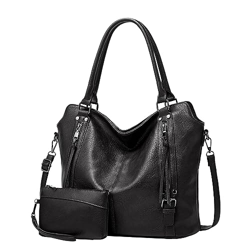Grand sac à main femme en cuir synthétique souple à grande capacité et fermeture sécurisée