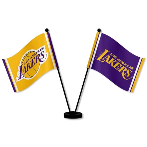 WinCraft Los Angeles Lakers Desk and Table Top Flags