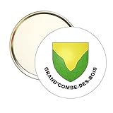 Ideal para tu hogar ESPEJO REDONDO ESCUDO HERALDICO GRAND\'COMBE-DES-BOIS DOUBS FRANCE