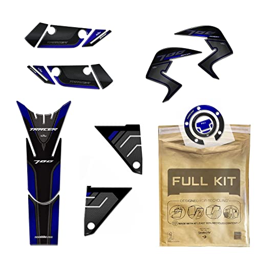 Protéger Réservoir Tracer 700 Rayé Kit Adhésif Bleu 3D