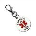 SERVICE DOG Red Medical Alert Symbol 1.25 inch Aluminum Dog Tag