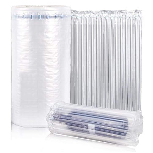 Andanna Inflatable Packaging Bubble Wrap Roll 12x164ft Air Pillow Bubble Cushioning Wrap for Heavy Duty Shipping Wine Bottle Protector Packing and Moving (30cm*50m)
