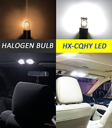 Hx-Cqhy 194 Led Car Bulb T10 168 2825 W5W Led Bulb, Extremely Bright 12V 11Smd 5630 Chipset Led Bulb Used For Cars Trucks Interior Dome Map Door Courtesy License Plate Lights 6500K White,Pack Of 10Pcs #TOP4