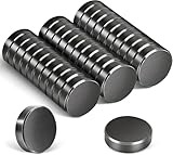 30 Stück Stark Ferrit Magnete, 18 x 5mm, Schwarz, Rund für Whiteboard, Pinnwand, Kühlschrank