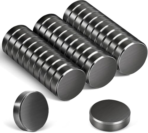 30 Stück Stark Ferrit Magnete, 18 x 5mm, Schwarz, Rund für Whiteboard, Pinnwand, Kühlschrank