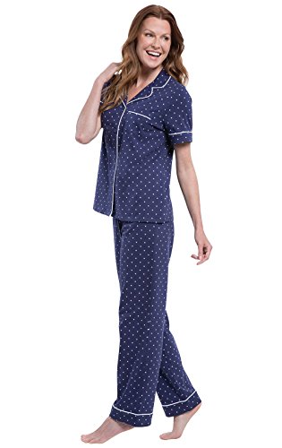PajamaGram Women’s Pajamas - PJ For Women Set, Short Sleeve, 100% Cotton2