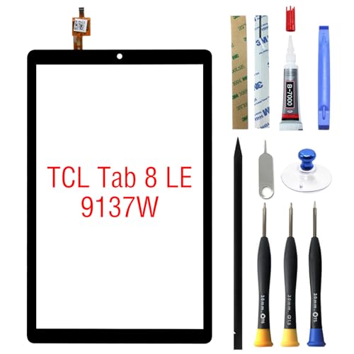 Digitizer Touch Screen Glass Replacement for TCL Tab 8 LE 9137W Repair Parts Screen [with Tools Kit]