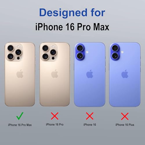 Image of amazon basics Back Case Cover for iPhone 16 Pro Max | Compatible for iPhone 16 Pro Max Back Cover | Scratch-Resistant Back Cover | Sierra Blue