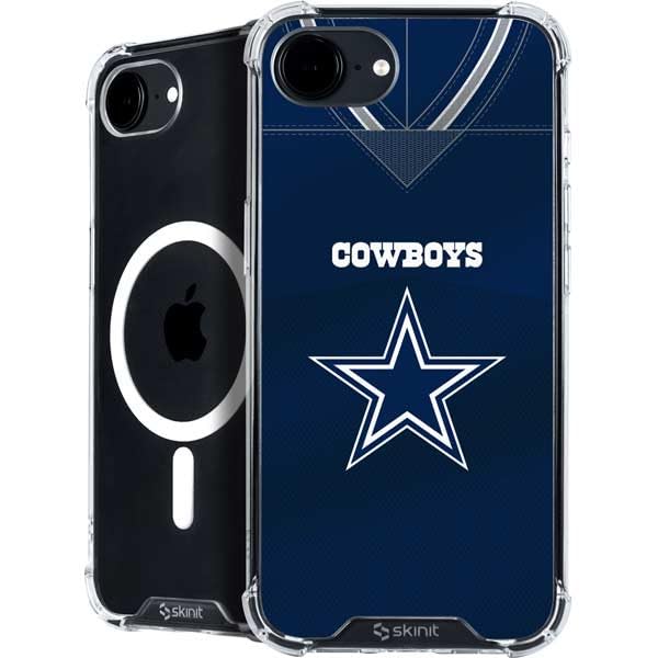 Skinit Phone Case Compatible with MagSafe iPhone 16e - Officially Licensed NFL Dallas Cowboys Team Jersey Design