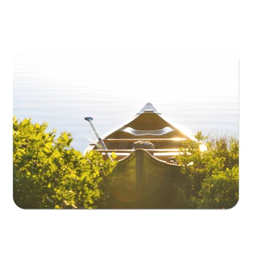 Sets de table liège lac canoë grand format 4 napperons de table souples pour protection - 2