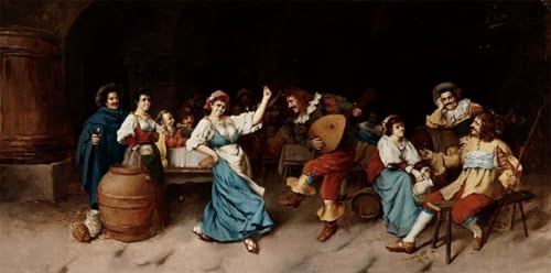 Impression d'art la Danse du Minstral Falero pour déco de chambre vintage