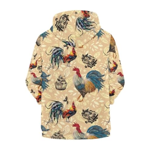 Pinupub Cute Hooded Sweatshirt For Kids Full Zipper Fall Winter Long Sleeve Casual Zip Up Hoodies2