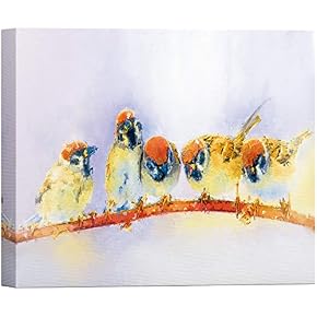 SIGNWIN Canvas Wall Art A Group of Orange,...