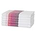Sticky Toffee Torchons 100% coton multicolores | lot de 5 | 50 x 70 cm | Rose | Absorbant, Verre, Cuisine, Chiffons, Restaurant, Bar