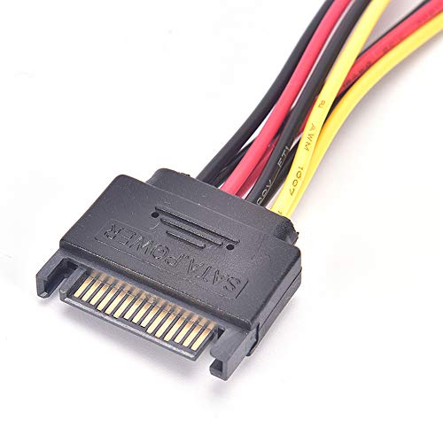 Cable Adaptador Divisor SATA 15 pines Macho a Doble Hembra miniatura 5