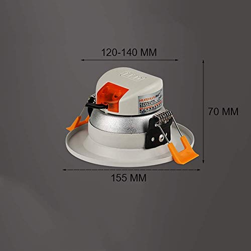 Downlight empotrado de 12W con ahorro de energía y panel de aluminio para techos 8