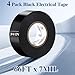 COLOGO Black Electrical Tape Waterproof, 3/4 in x 66ft, Industrial Grade UL/CSA Listed High Temp Electrical Tape Electric Super (4)