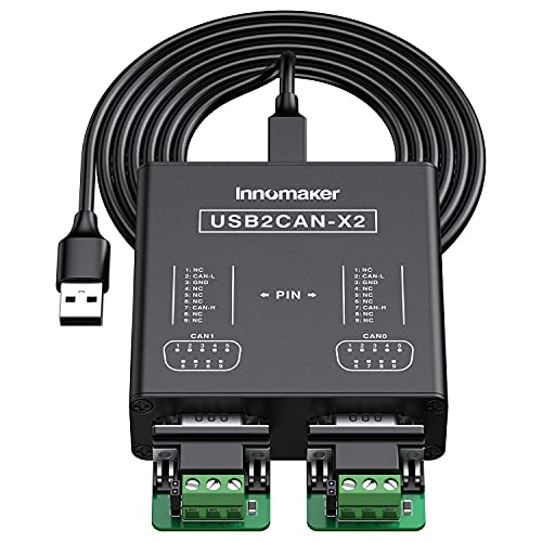 Image of Dual Channels USB to CAN Converter for Raspberry Pi5 /4 /Pi3B+ /Pi3 /Pi Zero(W) /Jetson Nano /Tinker Board /Any SBCs /Desktop /Laptop Support Windows Linux Mac OS Android Venus OS