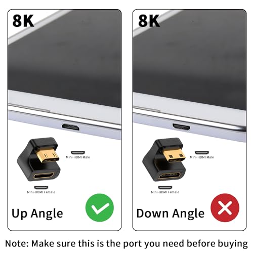 Adaptador Mini HDMI Duttek 8K U Shape 48Gbps 1 Pack miniatura 3