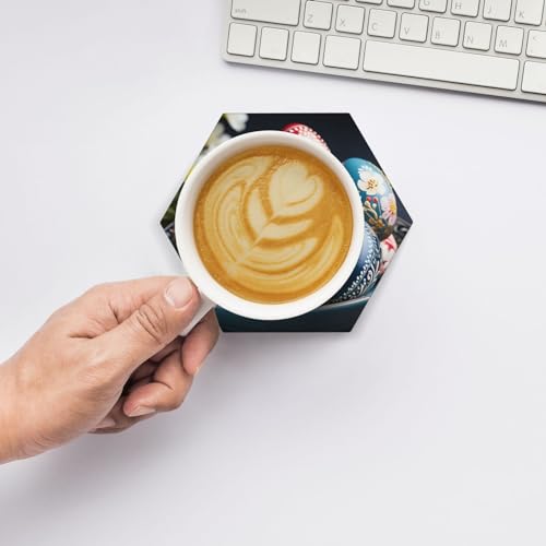 Dessous de verre avec support idée cadeau Pâques pour table - 8