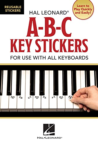 ABC Keyboard Stickers Easy to Apply Learning Tool for Any Piano or Keyboard | Self Adhesive Music Notes Guide for Beginners, Students and Teachers | Ideal for Learning and Practicing