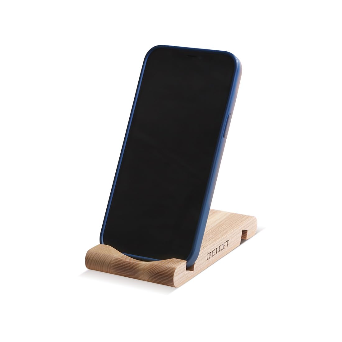 Holz-Handyhalter für Telefon und Tablet - Phone Holder Schreibtisch, Phone Stand, Universelles Set aus 2 Haltern für Smartphones und Tablets aus natürlichem Holz