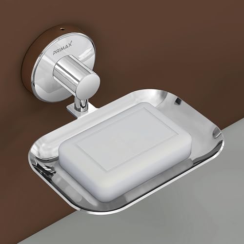 Image of Plantex (Primax) 304 Grade Stainless Steel Soap Holder /Bathroom Soap Holder /Kitchen Soap Stand for Sink - Bathroom Accessories (Chrome)