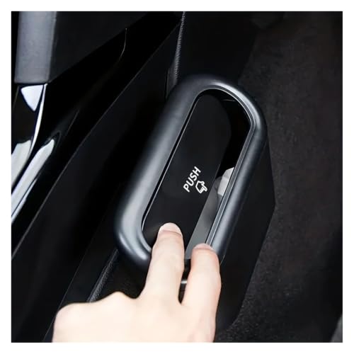 Basurero para coche contenedor de basura plástico de presión negra 4