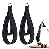 KINDLUME 2 Piezas Correas de Pilates, Accesorios Gym Con Anilla En d, Correas Doble Ajo Comfortable, para Gym Straps, Ejercicio En Casa, Fitness y Ejercicio