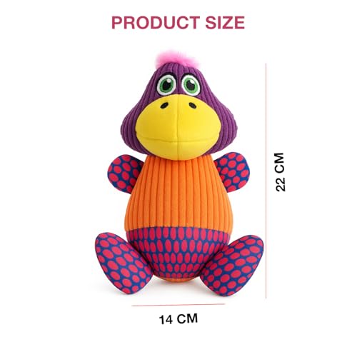Image of Soft Plush Dog Toy | Comforting Chew Toy for Puppies & Dogs | Interactive Play and Gentle on Teeth | Durable Stuffed Animal Pets | Anti Anxiety Cute Cuddle Toy for Stress Relief (Duck)