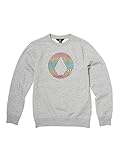 Sweat-shirt à col rond Volcom Stone Crew Sweat-Shirt pour Enfant XL Gris (Heather Grey)