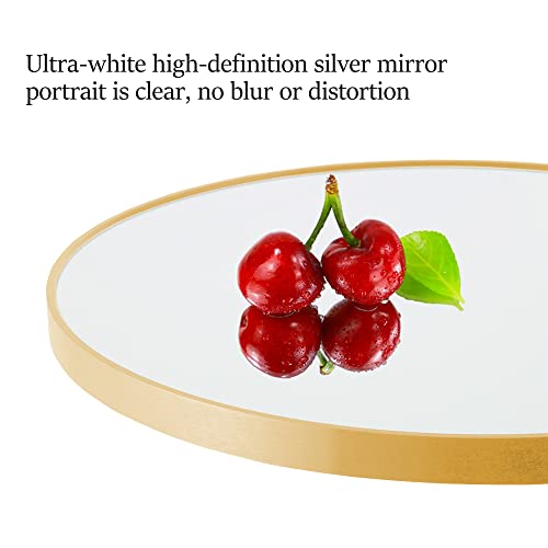 Neutype 36" Round Mirror Gold Circle Mirror For Wall Mirror Large Bathroom Mirror For Wall Mounted Vanity Mirrors With Aluminum Alloy Frame Hanging Decorative Mirrors For Bathroom Bedroom Entryway #TOP5