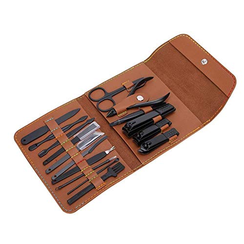 LBYJ 16pcs Maniküre Set Nagelknipser Pflegeset für Dicke Nägel Nagelhautentferner Edelstahl Nagelfeile Ohrpick… – Bild 3