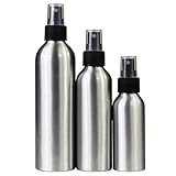 3er/Set - 100ml/150ml/250ml - Aluminium Sprühflasche Leer Zerstäuber Nachfüllbar