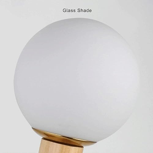 Miniatura 5 de Aplique de pared moderno de madera con 5 luces - Lámpara nórdica Retro para baño y bar con pantallas de Cristal Blanco lechoso - Casquillo G9 para