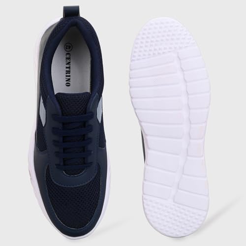 Image of Centrino Lightweight Sneakers for Men | Shoes for Man Stylish | Casual Breathable Lace-Up Canvas Walking Shoes | Cushioned Insole for All-Day Comfort | Anti-Skid Sole | Comfortable Mens Shoes Daily (6822)