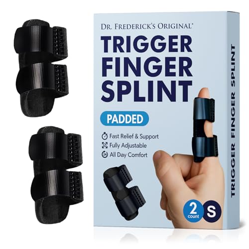 Image of Dr. Frederick's Original Trigger Finger Splints, Small Black, 2 ct
