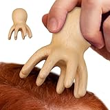 Kopfkratzer aus Holz - Oktopusförmiges Kopfhautmassagegerät für tiefe Entspannung, stimuliert Nervenenden, fördert das Wohlbefinden, ergonomischer Griff, komfortable Nutzung, ideal für Studienpausen