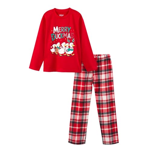 Image of Nap Chief Kids Cotton Full Sleeves Printed T-Shirt & Checkered Pyjama Set for Sleepwear, Night Suit for Boys & Girls