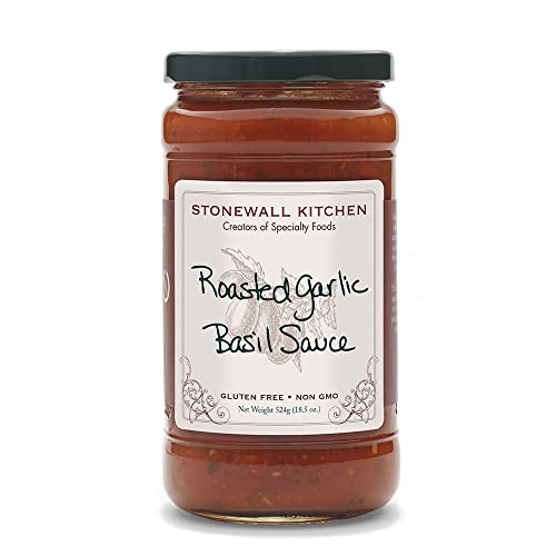 Stonewall Kitchen Roasted Garlic Basil Sauce, 18.5 Ounces