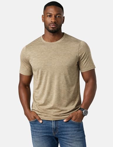 Image of 5 Pack Men's Active Quick Dry Crew Neck T Shirts | Athletic Running Gym Workout Short Sleeve Tee Tops Bulk