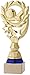 Art-Trophies 4137-2 Trofeo Deportivo, Dorado/Azul, 22 cm